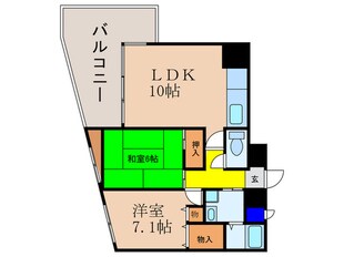 ロザーンジュ堀川の物件間取画像